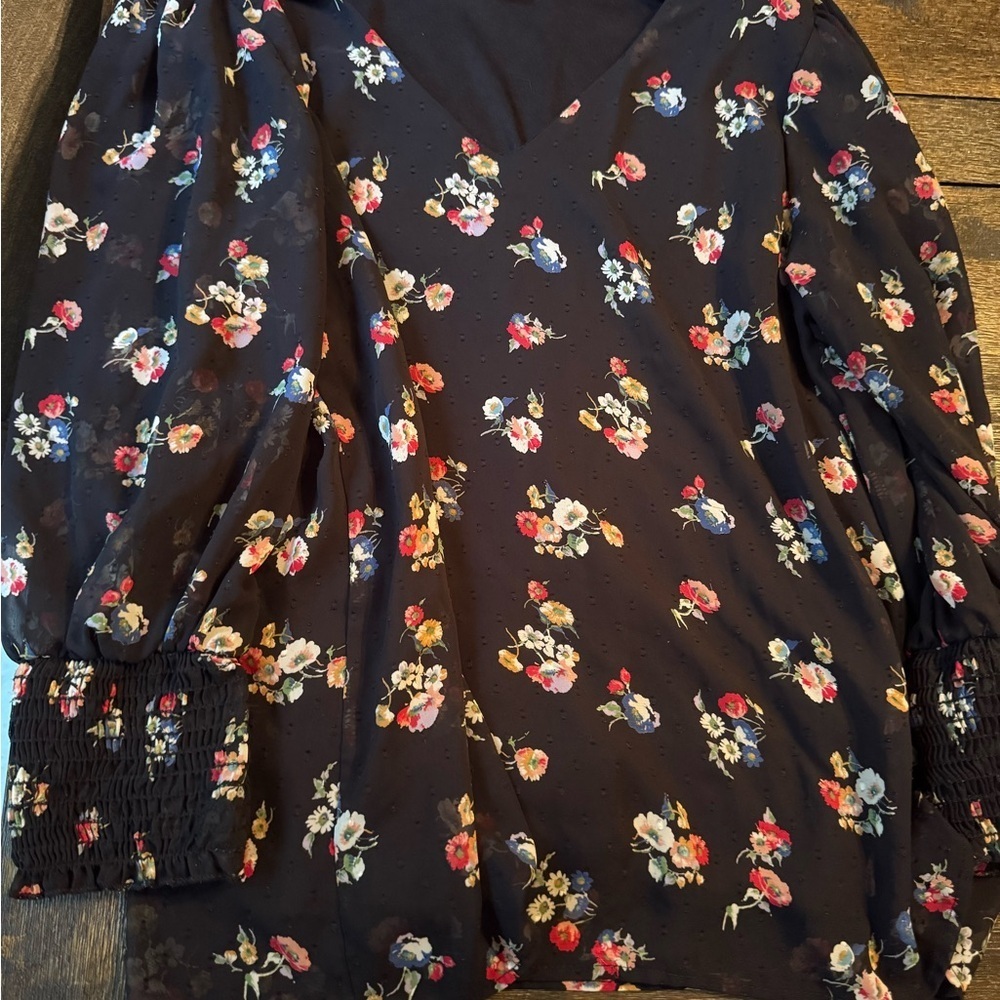 Everly blouse floral flowy - Picture 4 of 5